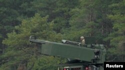 Установки HIMARS на учениях в Латвии. Сентябрь, 2022