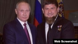 Владимир Путин и Рамзан Кадыров