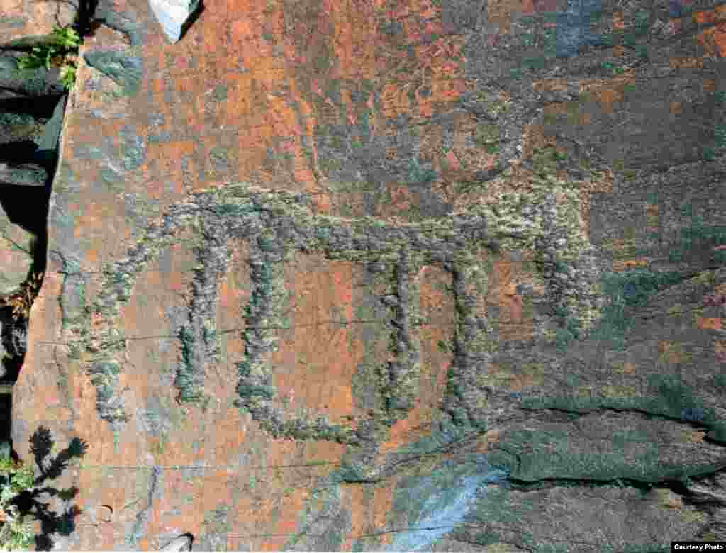 Содан соң өре салып, жайылымға жібердім - Kazakhstan – Ancient petroglyphs that suggest domestication of horses on territory of Northern Kazakhstan, photo #4 from "Shynghystaw Petroglyphs" by Mukhtar Magauin