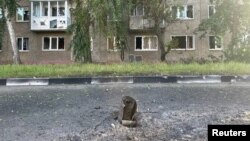 Последствия обстрела города Шебекино в Белгородской области